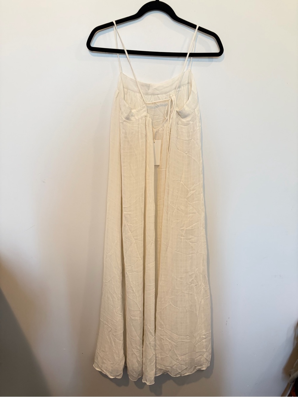 NWT Aritzia Wilfred Chant Thigh Slit Maxi Dress In Espace Women's Size Small - Picture 12 of 16